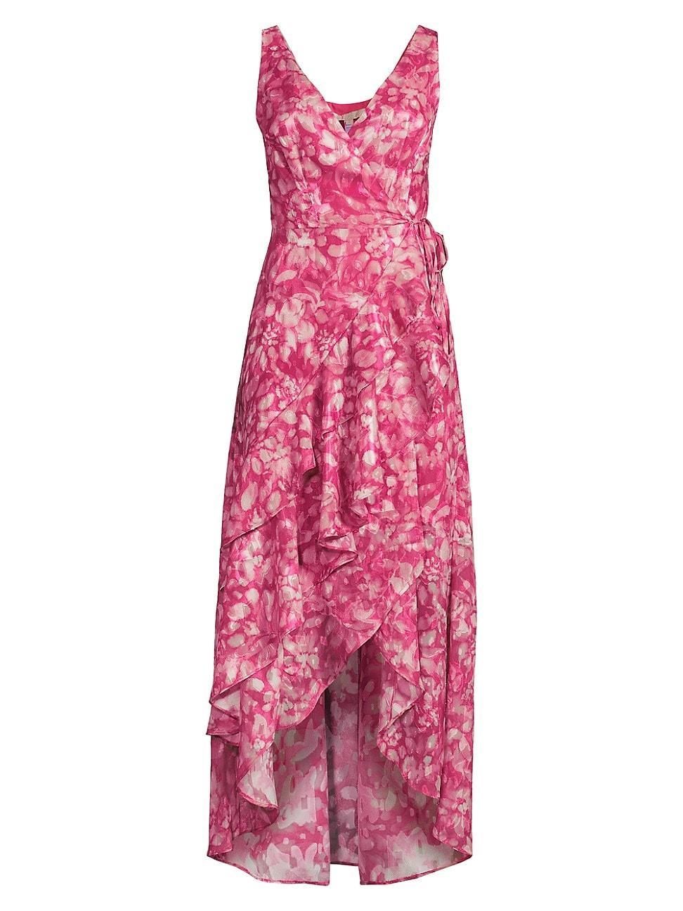 Womens Isadora Floral Wrap High-Low Dress Product Image