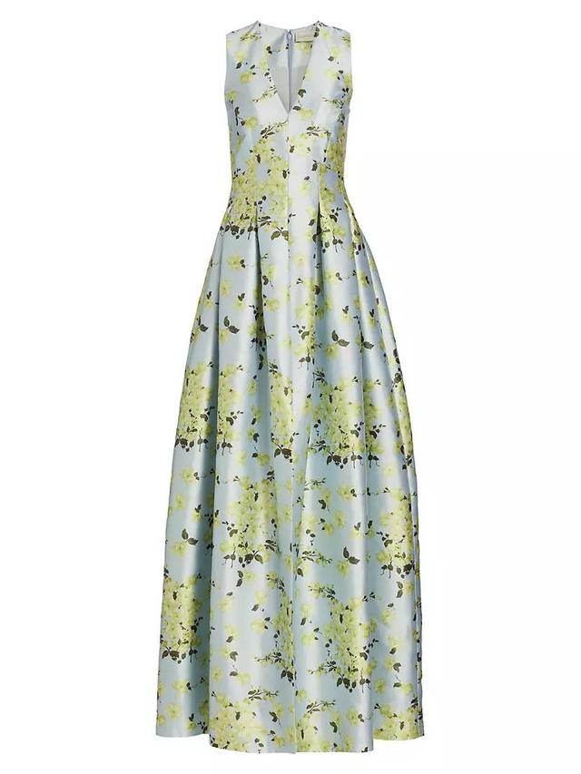 Brooke Floral Mikado Gown Product Image