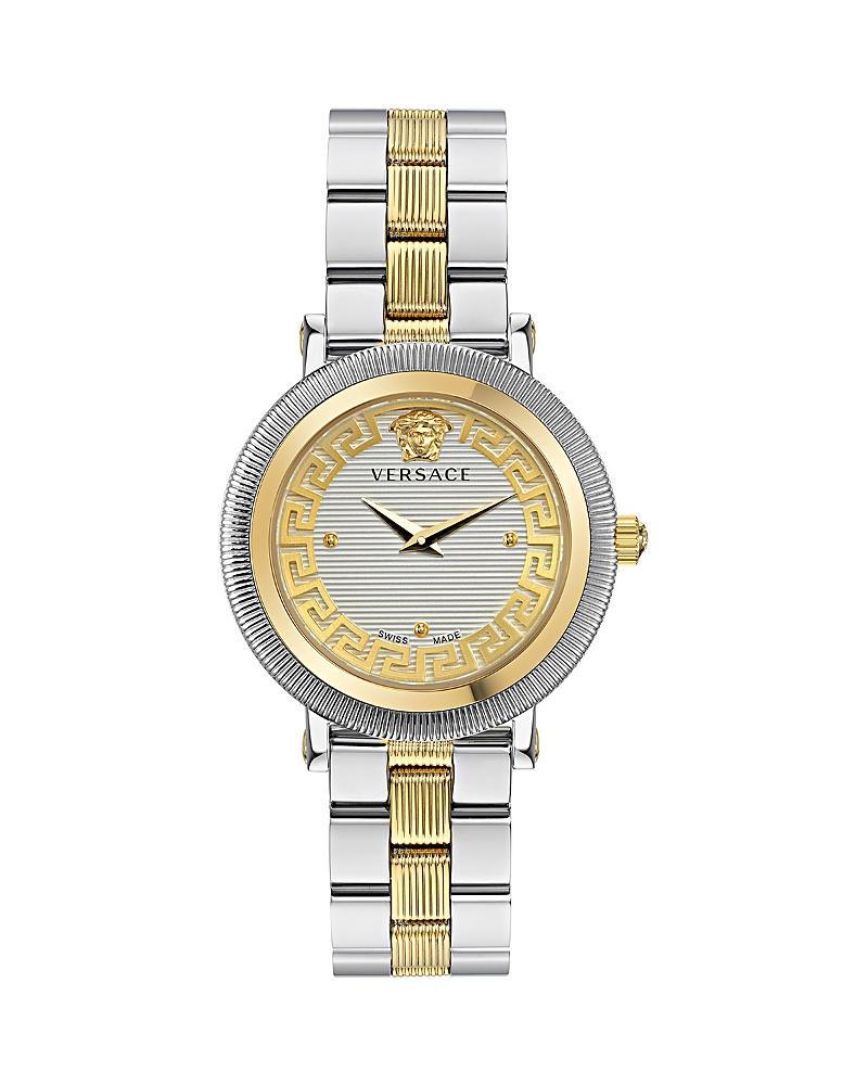 Mens Greca Flourish IP Yellow Gold Stainless Steel Bracelet Watch/35MM Product Image