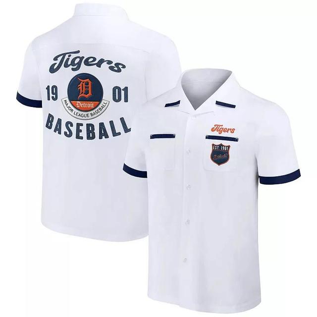 Mens Darius Rucker Collection by Fanatics Detroit Tigers Bowling Button-Up Shirt Product Image