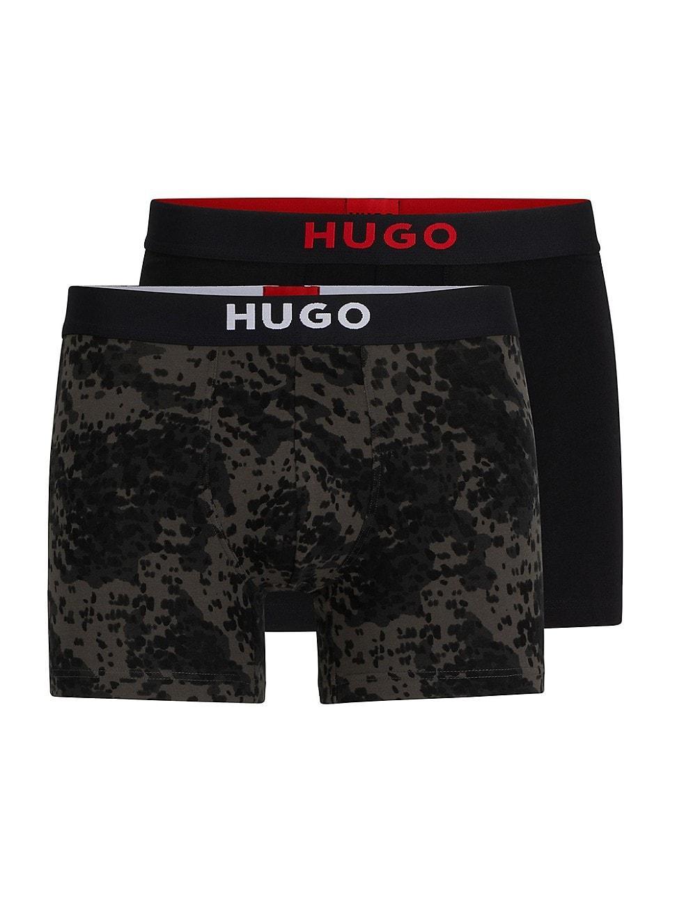 Mens Two-Pack Of Boxer Briefs With Logo Waistbands Product Image