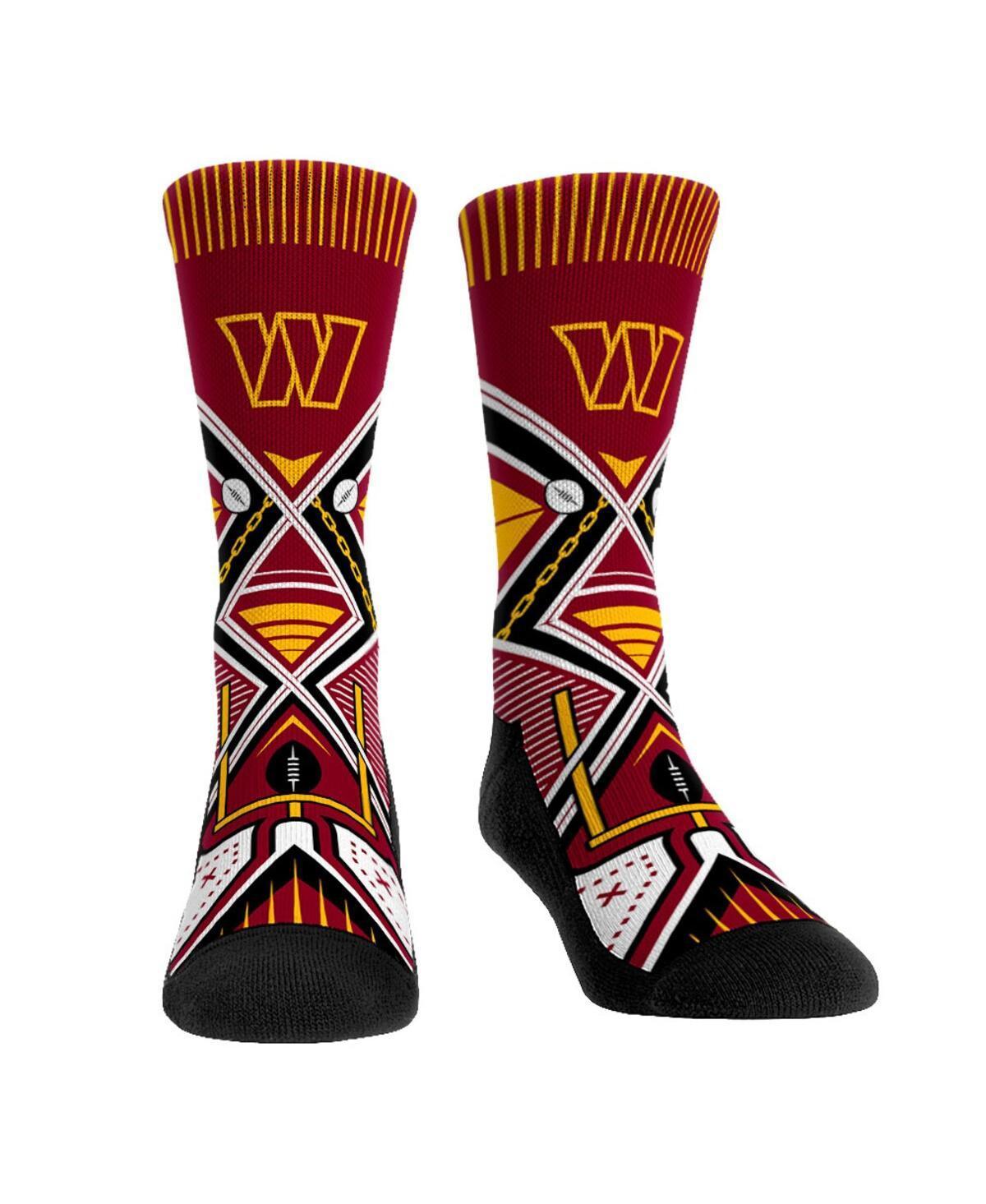 Mens and Womens Rock Em Socks Washington Commanders Move the Chains Crew Socks Product Image