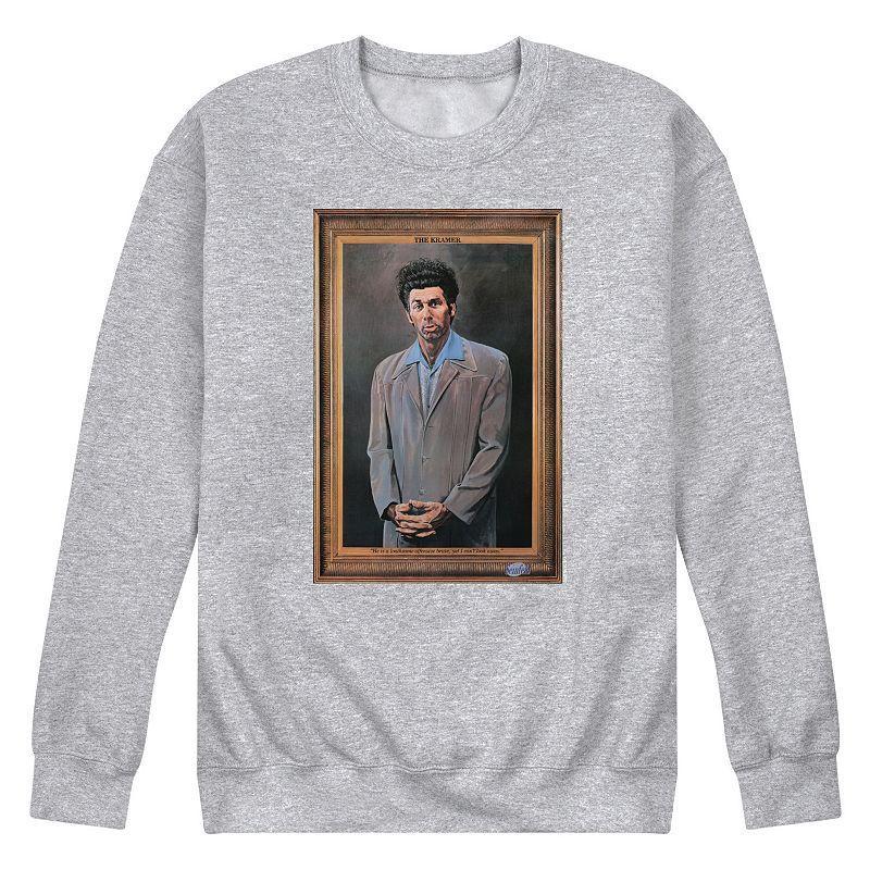 Mens Seinfeld Kramer Portrait Fleece Sweatshirt Blue Product Image