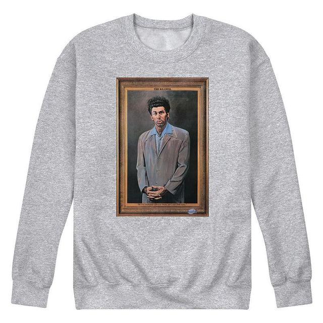 Mens Seinfeld Kramer Portrait Fleece Sweatshirt Black Product Image