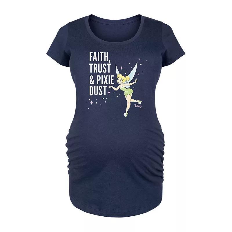 Disneys Tinker Bell Maternity Pixie Dust Graphic Tee, Womens Product Image