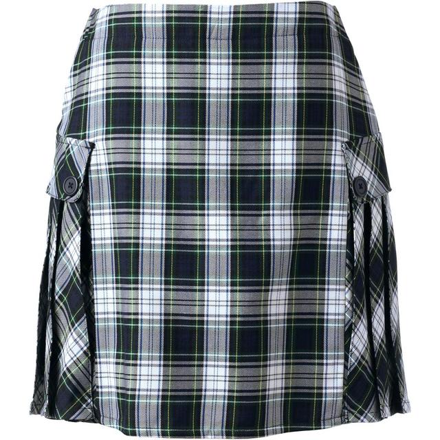 Lands End Womens Side Pleat Plaid Skort Above the Knee Product Image