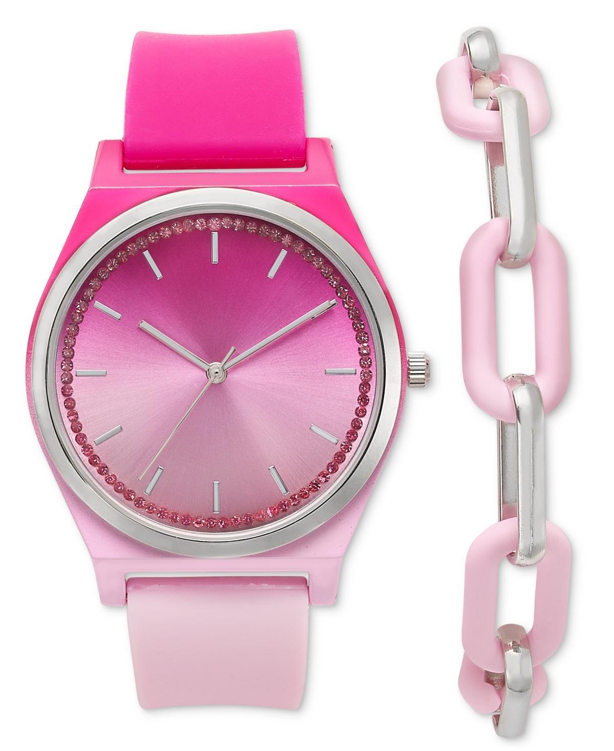 I.n.c. International Concepts Womens Silicone Strap Watch 38mm Set, Created for Macys Product Image