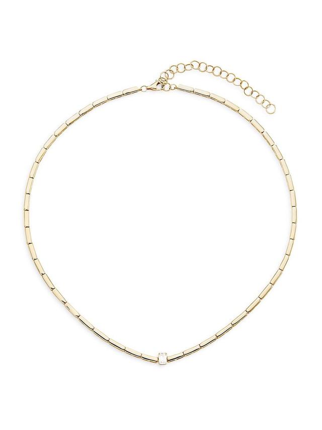 Womens 14K Yellow Gold & 0.3 TCW Diamond Necklace Product Image