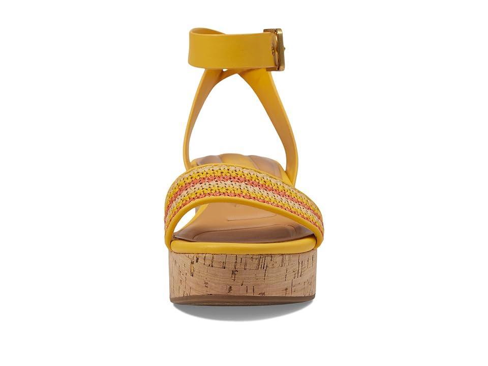 Franco Sarto Presley Platform Wedge Sandal (Yellow Orange Multi) Women's Sandals Product Image