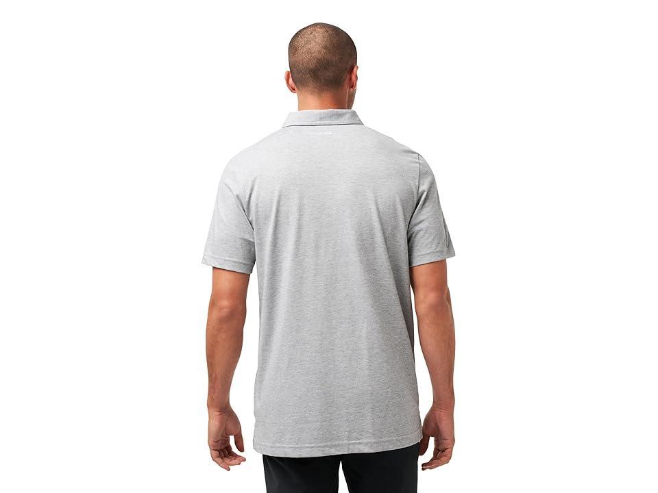 TravisMathew Arizona Diamondbacks The Zinna Polo (Heather Grey) Men's Short Sleeve Knit Product Image