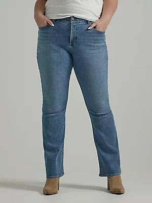 Women's Ultra Lux Comfort with Flex Motion Bootcut Jean (Plus) | Women's Jeans | Lee® Product Image