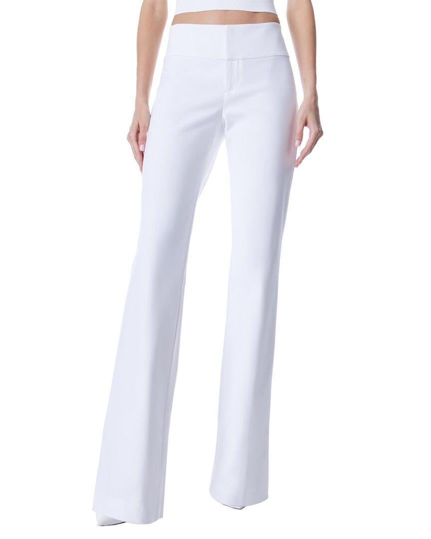 Alice + Olivia Olivia Bootcut Pant In White Product Image