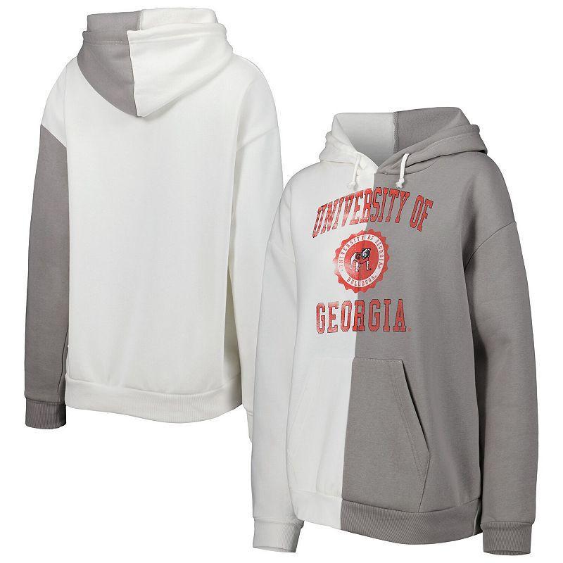 Womens Gameday Couture Gray Georgia Bulldogs Split Pullover Hoodie Product Image