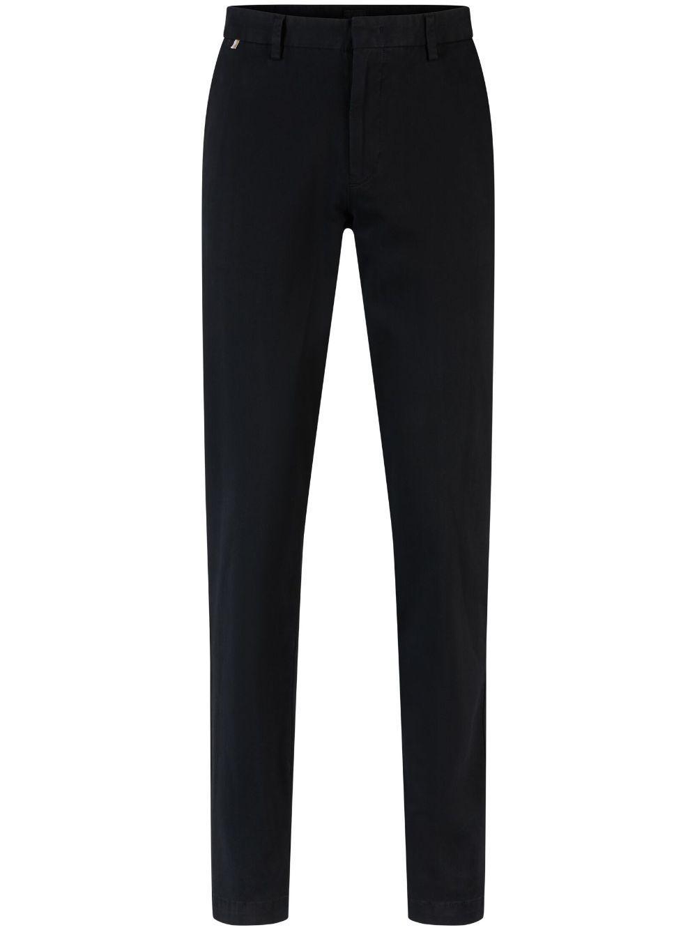 Slim-cut Chino Trousers In Black Product Image