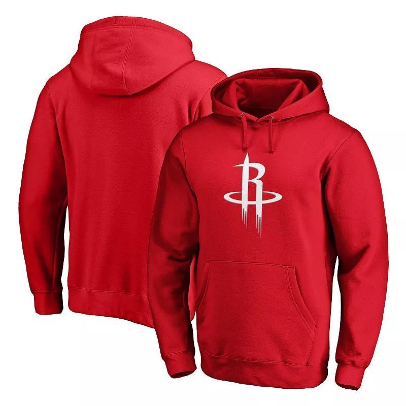 Mens Fanatics Branded Houston Rockets Primary Team Logo Pullover Hoodie Product Image