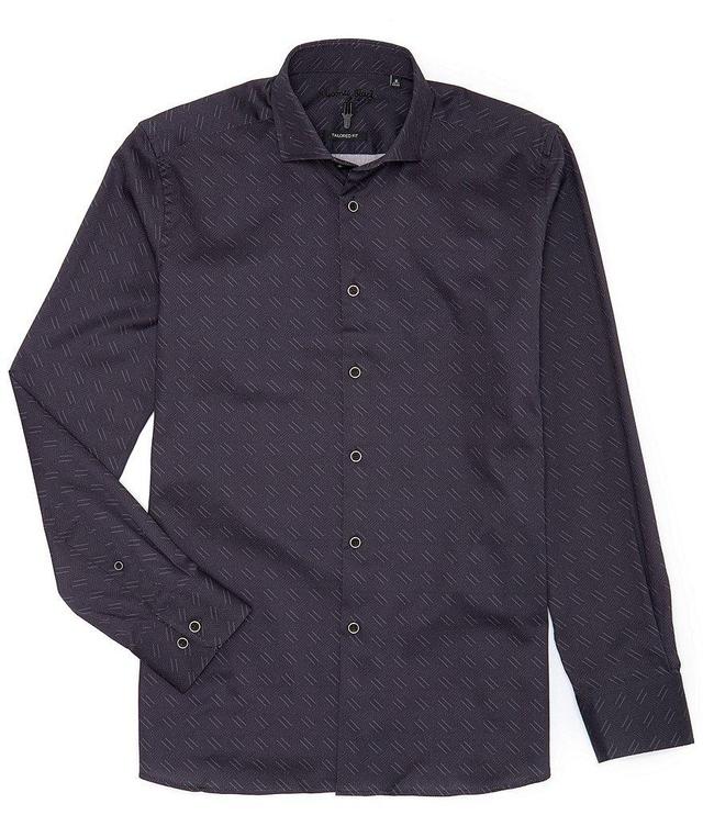 Visconti Dagger Print Long Sleeve Woven Shirt Product Image