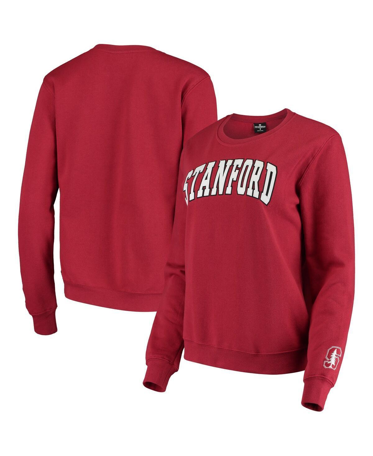 Womens Colosseum Cardinal Stanford Cardinal Campanile Pullover Sweatshirt Product Image