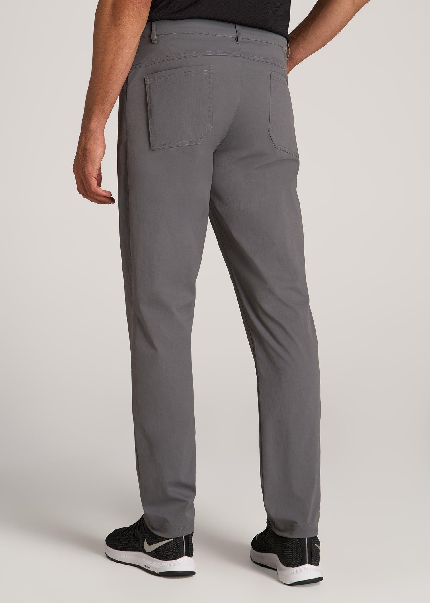 TAPERED-FIT Traveler Pants for Tall Men in Charcoal Male Product Image