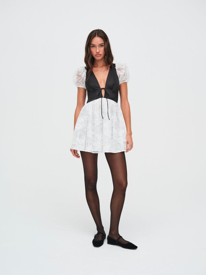 Sonja Mini Dress — White Product Image