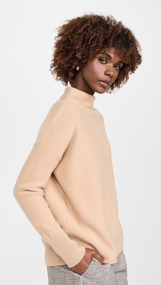 Vince Boiled Funnel Neck Cashmere Pullover Sweater | Shopbop Product Image