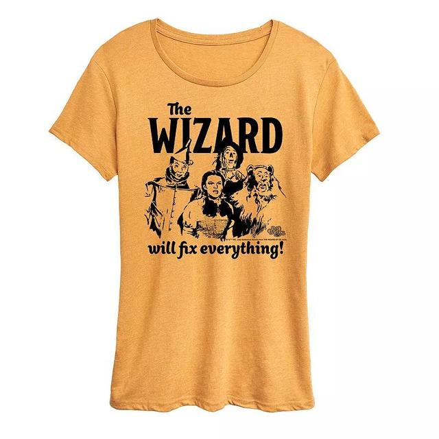 Womens The Wizard Of Oz The Wizard Graphic Tee Product Image