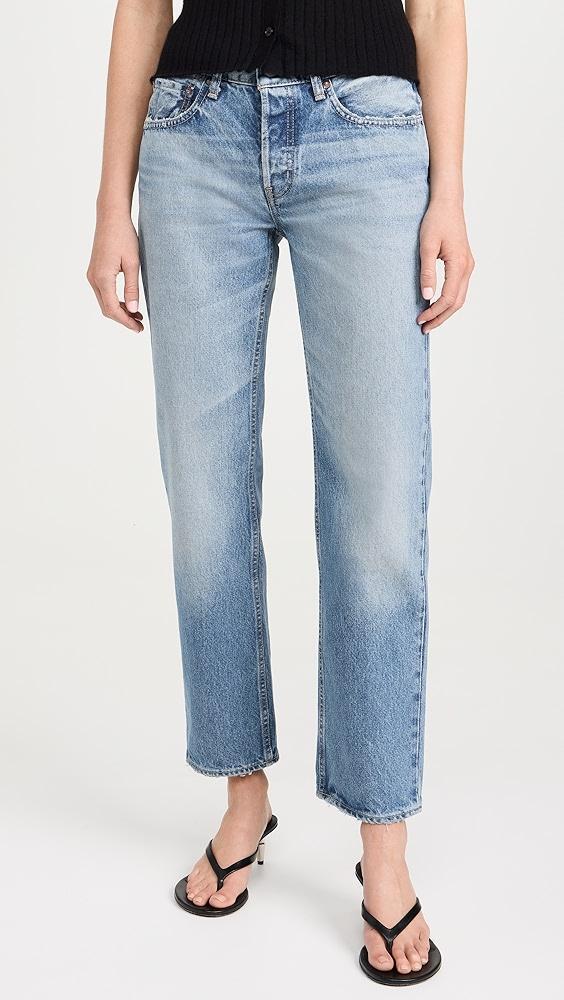 MOUSSY VINTAGE MV Cheval Straight Low Jeans | Shopbop Product Image