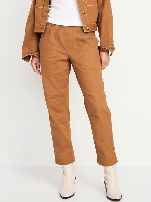 High-Waisted Pulla Utility Pants Product Image