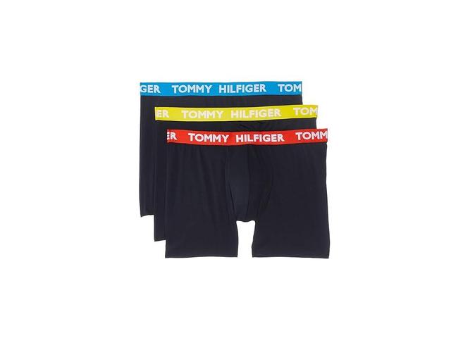 Tommy Hilfiger Statement Flex 3-Pack Boxer Brief (Desert Sky- Shocking Blue/Vivid Yellow/Deep Orange Wb) Men's Underwear Product Image