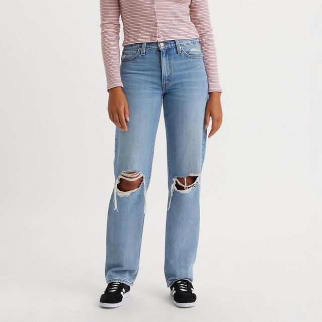 Levis Womens Mid-Rise 94 Baggy Jeans - Caution Hot Pants 29 Product Image