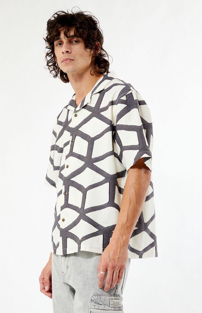 Men's Woven Oversized Camp Shirt Product Image