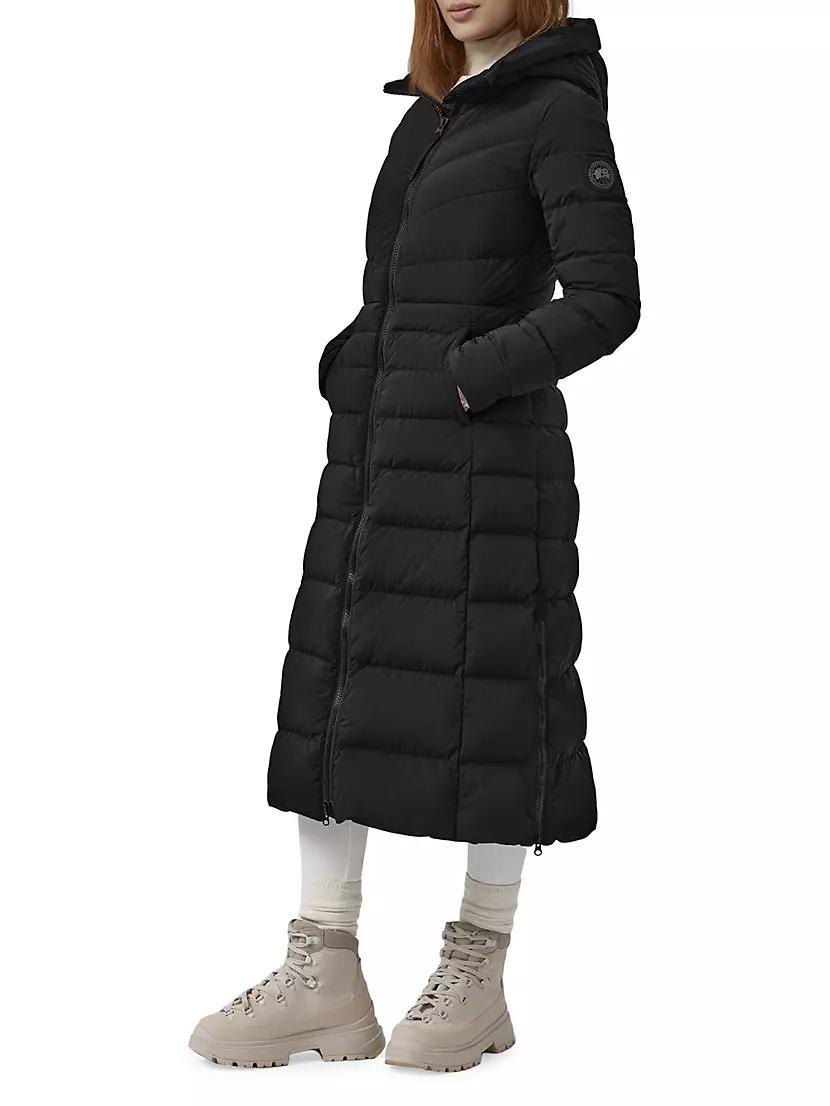 Clair Quilted Nylon Long Coat Product Image