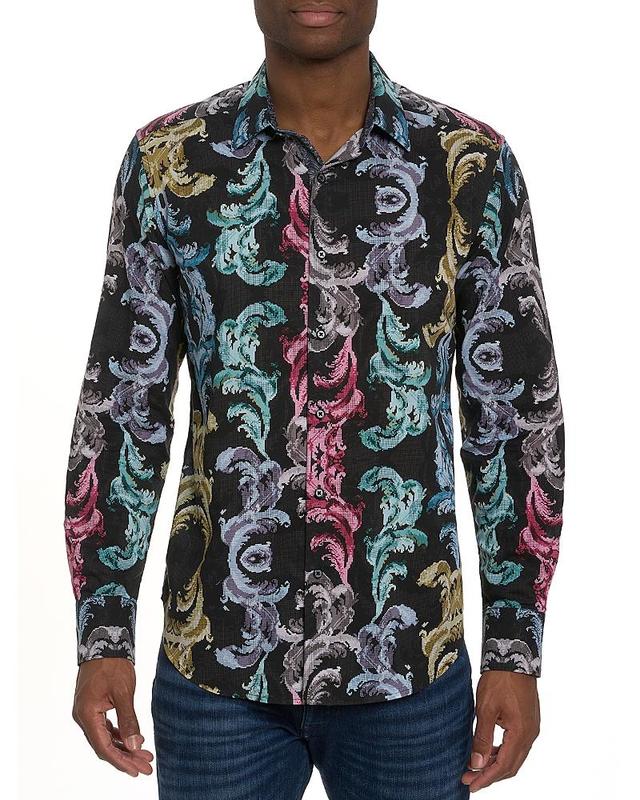 Mens Balzars Paisley Button-Front Shirt Product Image