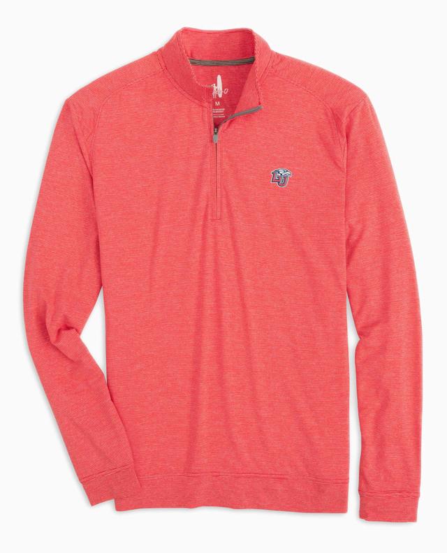 Fairfield Vaughn Striped Performance 1/4 Zip - Stag Logo Product Image