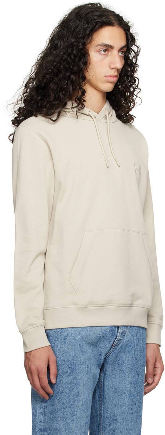 HUGO BOSS Taupe Bonded Hoodie In 271 Product Image