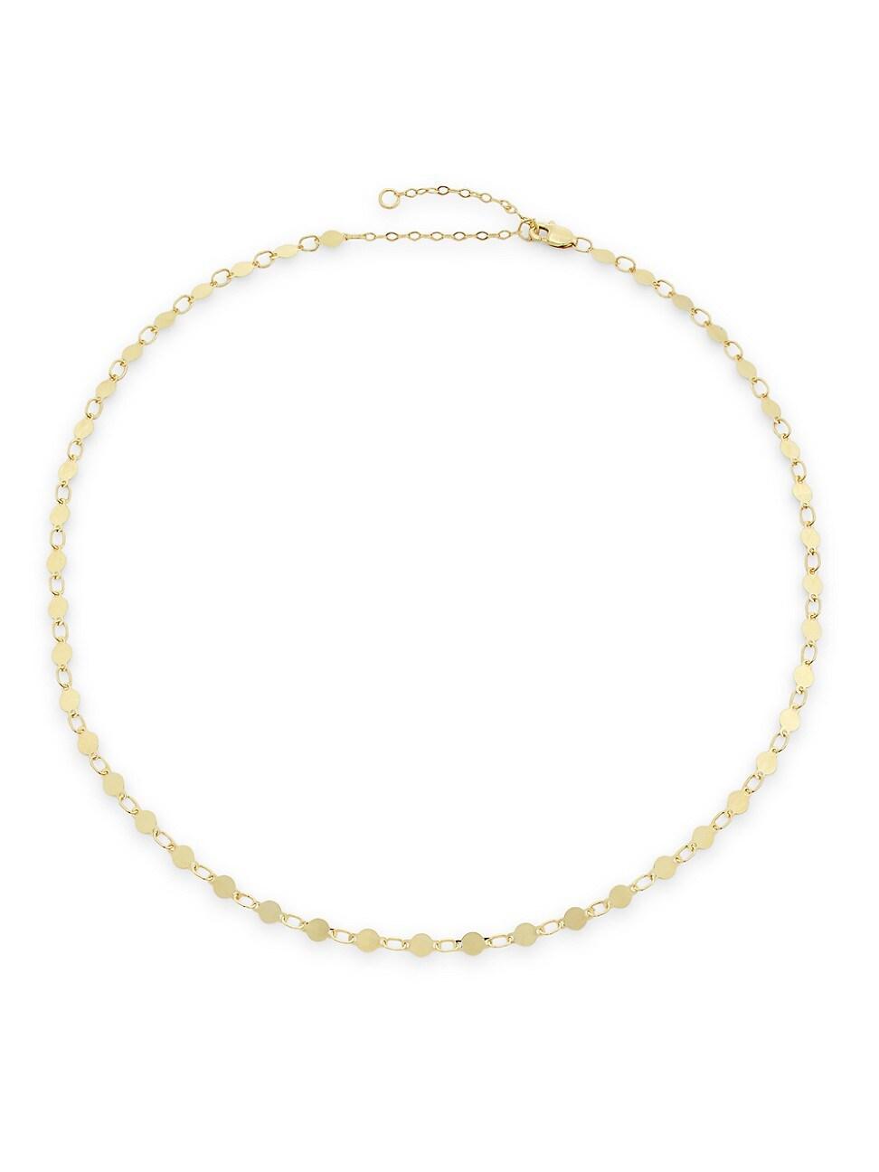 Womens 14K Yellow Gold Pebble Chain Necklace/15.25-16.25 Product Image