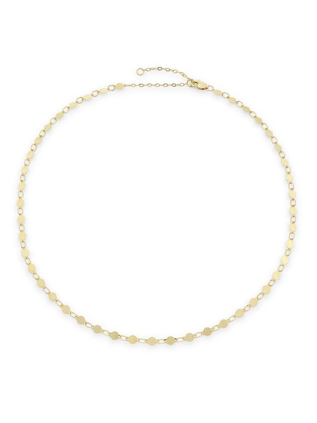 Womens 14K Yellow Gold Pebble Chain Necklace/15.25-16.25 Product Image