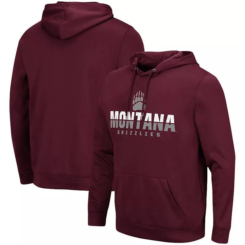 Mens Colosseum Maroon Montana Grizzlies Lantern Pullover Hoodie Product Image