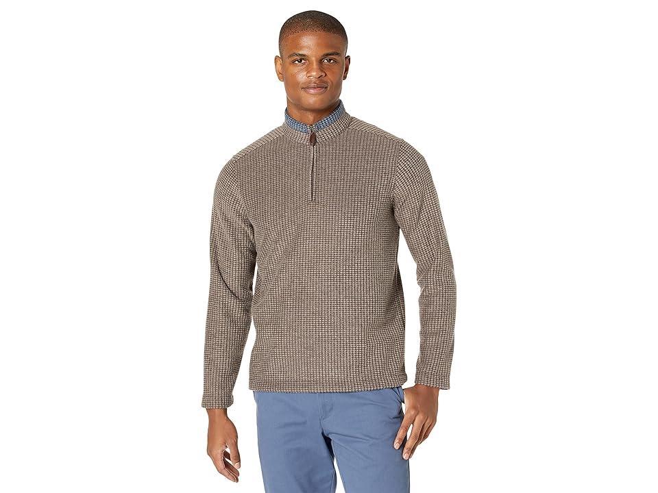 Johnston & Murphy Waffle 1/4 Zip Men's Clothing Product Image