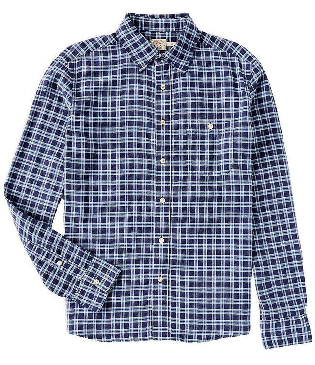 Faherty Tropical Cotton Plaid Long Sleeve Woven Shirt Product Image