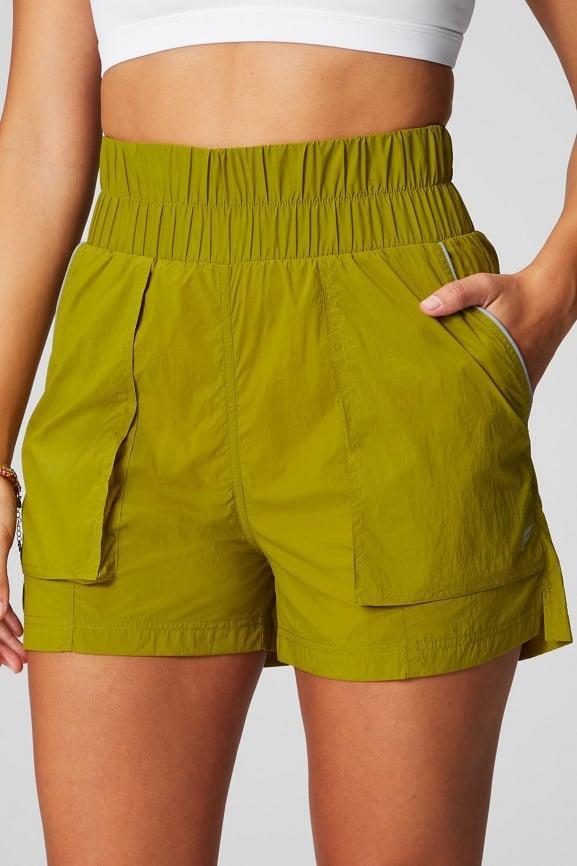 Ultra High-Waisted Piped Nylon Short Product Image