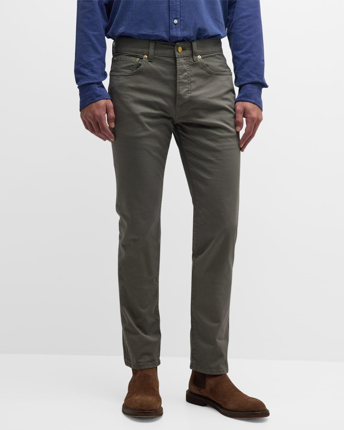 Mens Slim Straight Twill 5-Pocket Pants Product Image