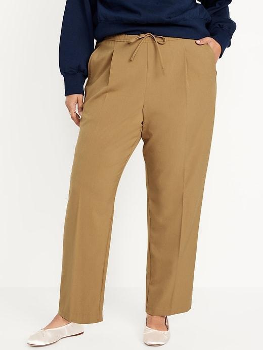 Extra High-Waisted Stevie Straight Pants Product Image