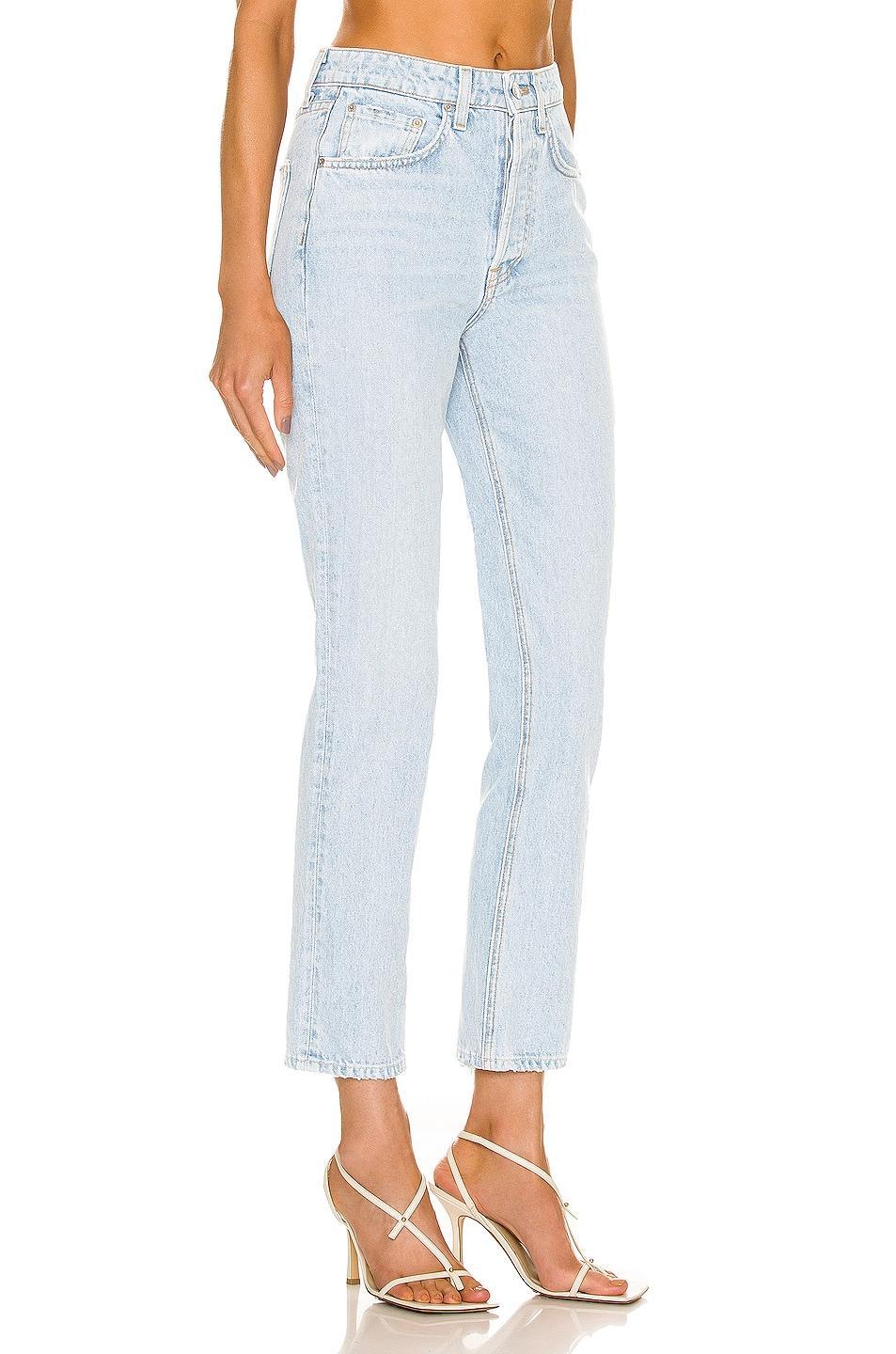 GRLFRND Karolina High Rise Straight in Blue. - size 30 (also in 29, 31) Product Image