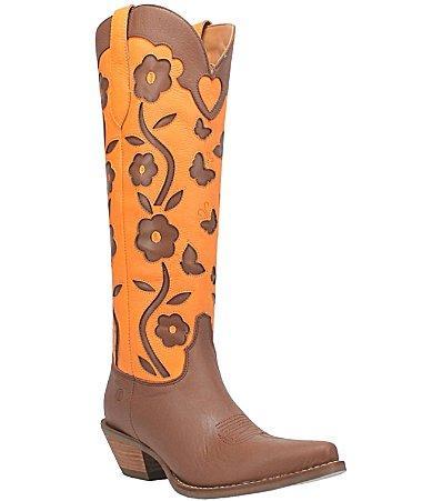 Dingo Goodness Gracious Leather Floral Tall Western Boots Product Image