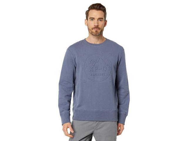 Superdry Code Xpd Loose Crew (Folkstone Grey) Men's Clothing Product Image