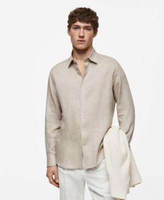 Men's 100% Linen Shirt Product Image