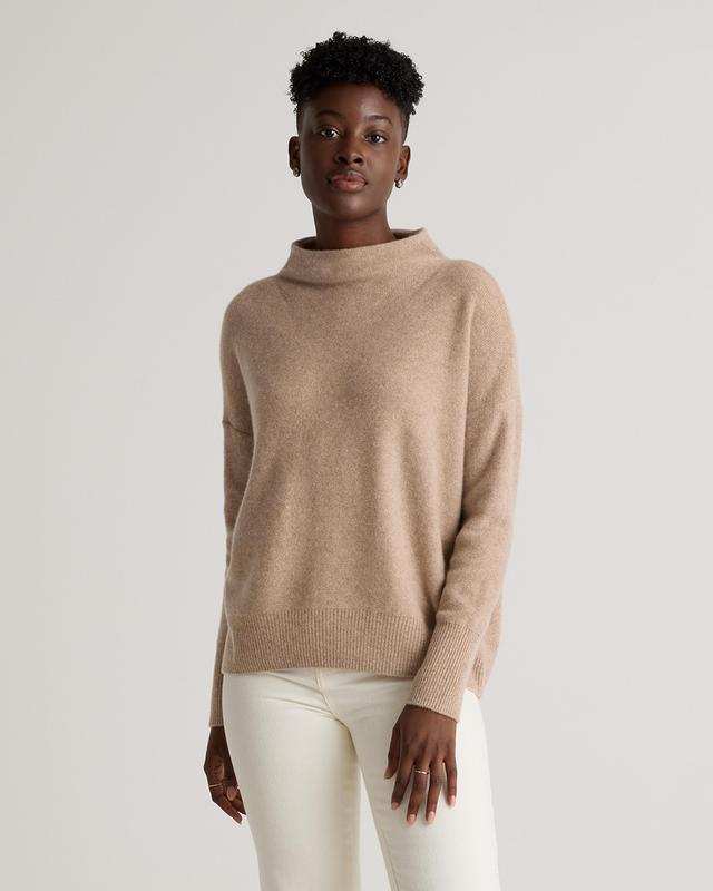 Mongolian Boiled Cashmere Funnel Neck Sweater Product Image