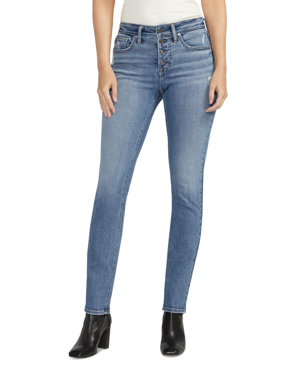 Silver Jeans Co. Most Wanted Mid Rise Slim Straight Jeans Product Image