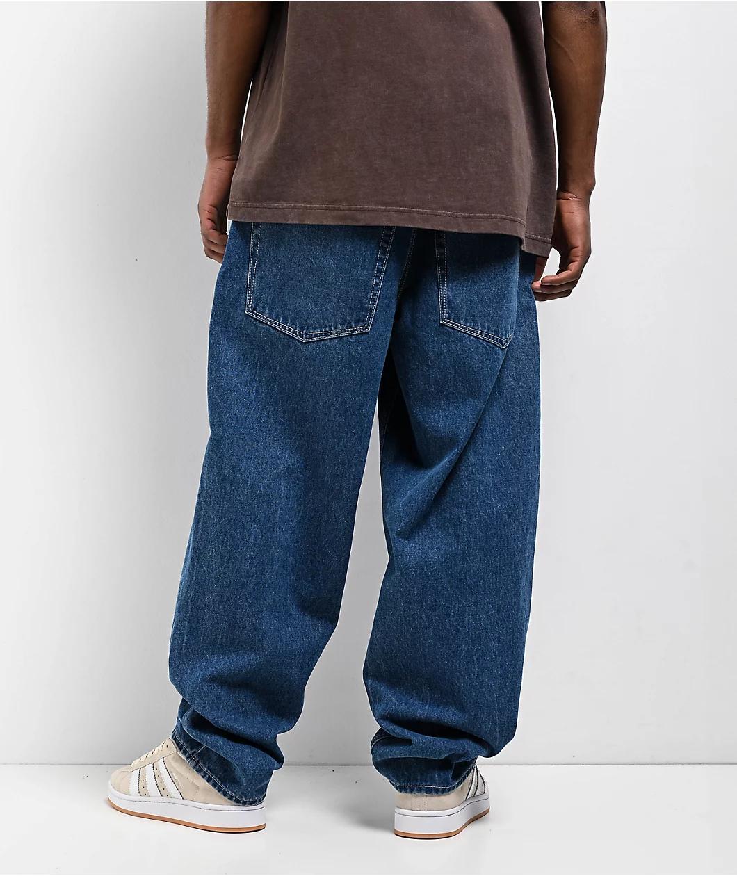 Empyre Manual Dark Blue Wash Ultra Loose Skate Jeans Product Image