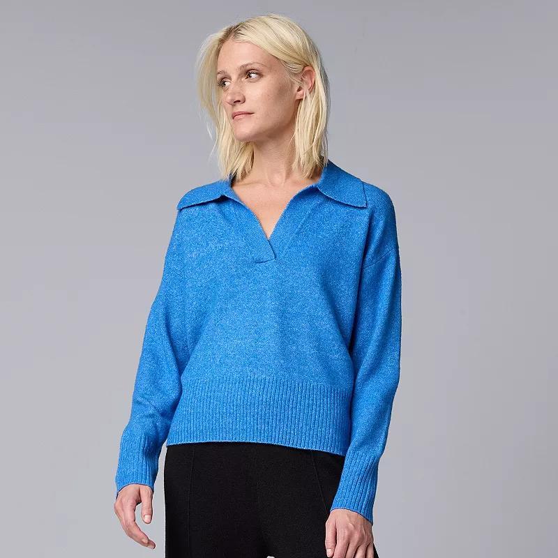 Womens Simply Vera Vera Wang Touch of Cashmere Pullover Sweater Product Image